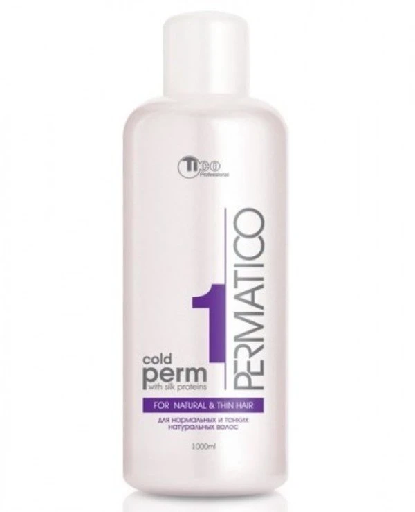 Tico Professional - Lotion for a hairdressing No. 1 for rigid, hard-to-give natural hair Cold Perm Lotion №1 1000ml, №1