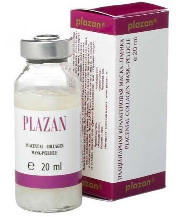 Plazan - Placental collagen mask (film) Placental Collagen Mask-Pellicle 20ml