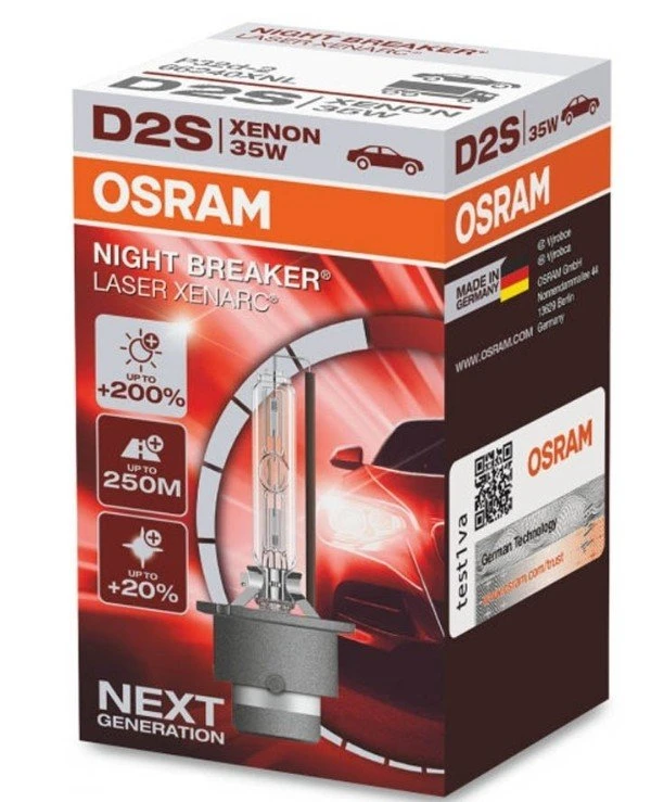 Osram - Ксеноновая лампа Xenarc Night Breaker Laser D2S 35W P32d-2 (66240XNL-FS)  