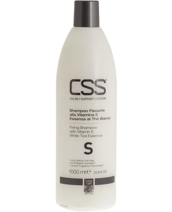 Green Light - Шампунь фіксуючий з вітаміном Е і екстрактом білого чаю CSS Fixing Shampoo With Vitamin E 1000 мл