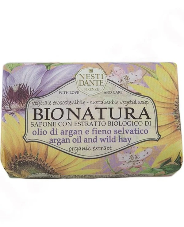 Nesti Dante - Мило Арганова олія і овес BioNatura Olio di argan e Fieno Selvatico 250 г