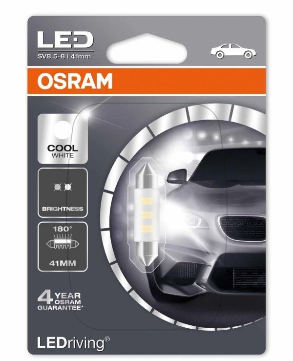 Osram - Светодиодная лампа LEDriving Standard 1W 12V SV8.5-8 6000K (6441CW-BL)  