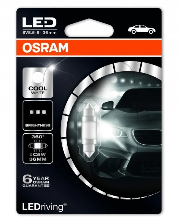 Osram - LED lamp LEDriving Premium C5W 6000K 1W 12V SV8,5-8 5 (6498CW-BLI)  