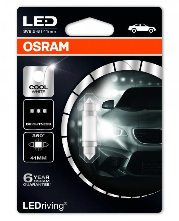 Osram - LED lamp LEDriving Premium 1W 12V SV8.5-8 6000K (6499CW-BL)  