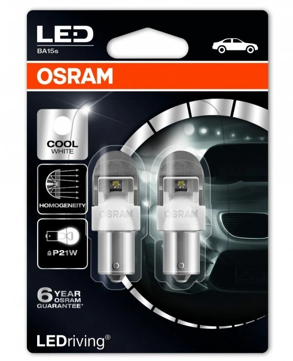 Osram - LED лампа LEDriving Premium 12V P21W 6000K (7556CW-BLI2)  