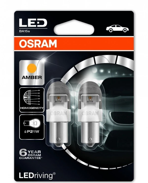 Osram - LED лампа LEDriving Premium 12V P21W 2500K (7556YE-BLI2)  68 Lm