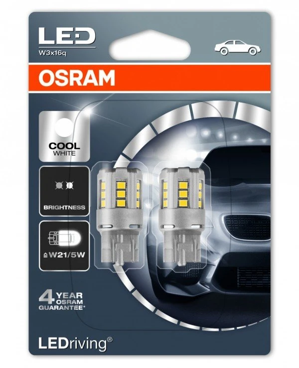 Osram - Комплект светодиодов LEDriving Standard 12V W21/5W 6000 K (7715CW-BLI2)  