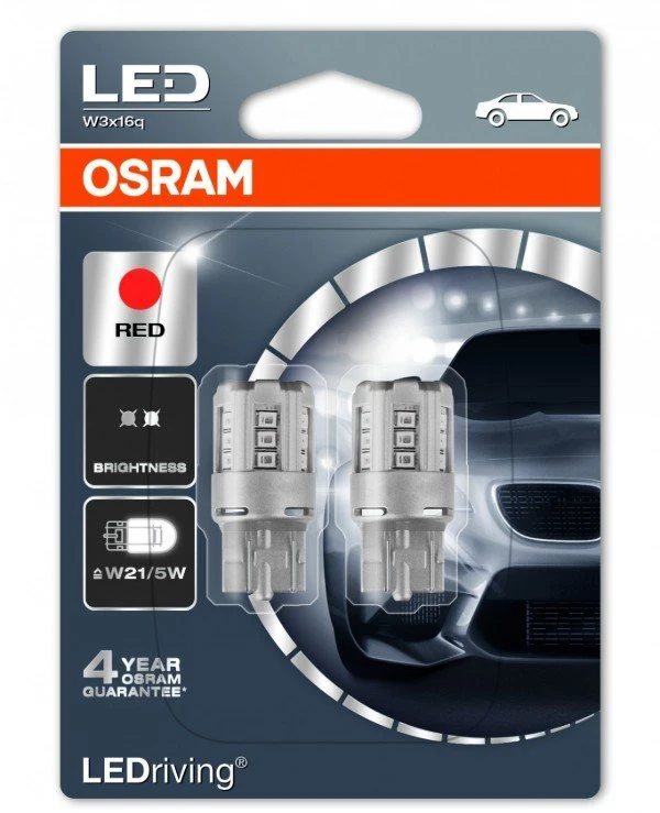 Osram - Комплект светодиодов LEDriving Standard 12V W21/5W 1000 K (7715R-BLI2)  