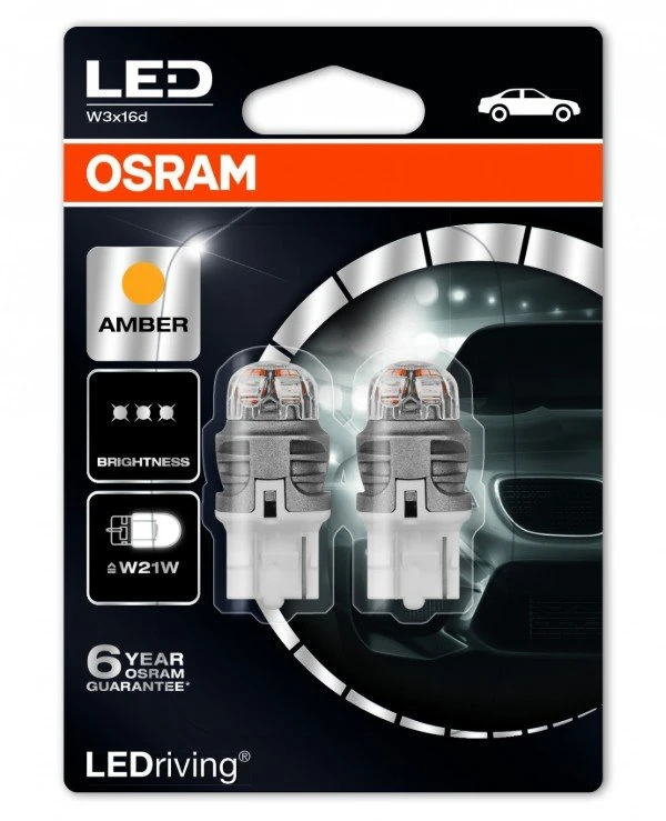 Osram - LED лампа LEDriving Premium 12V W21W 2500 K (7905YE-BLI2)  