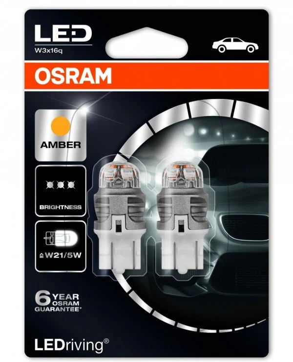 Osram - LED лампа LEDriving Premium 12V W21/5W 2500 K (7915YE-BLI2)  