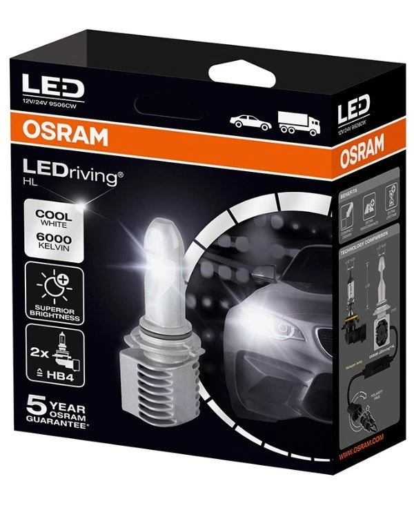 Osram - Комплект ламп LEDriving HL HB4 14W 12V P22D FS2 6000К (9506CW)  