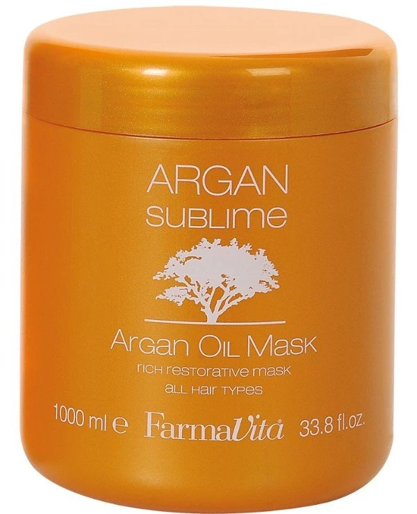 FarmaVita Маска с Аргановым маслом | FarmaVita Argan Sublime Rich Restorative Mask - Маска с Аргановым маслом.  Rich Restorative Mask специально разработана для восстановления, придания объема, мягкости и блеска вашим волосам Маска с Аргановым маслом - маска богата питательным маслом Арганы,
