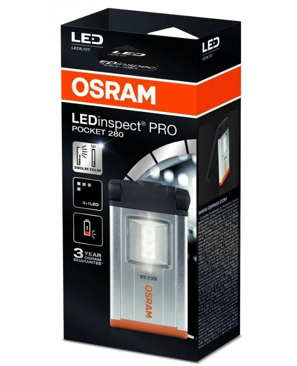 Osram - Инспекционный фонарь LEDinspect PRO POCKET 280 (LEDIL107)  Серебро, 150 Лм