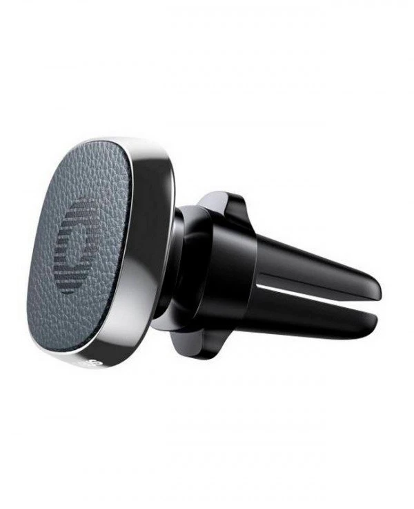 Baseus Автодержатель для телефона, серый | Baseus Privity Series Pro Air Outlet Magnet Bracket Genuine Leather фото 3, цена, купить