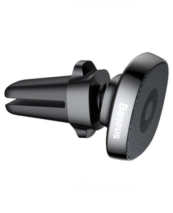 Baseus Автодержатель для телефона, черный | Baseus Privity Series Pro Air Outlet Magnet Bracket Genuine Leather  фото, цена, купить 3