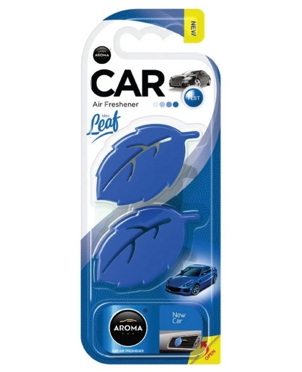 Aroma Car - Ароматизатор на дефлектор "Новая машина" Leaf 3D Mini New Car 
