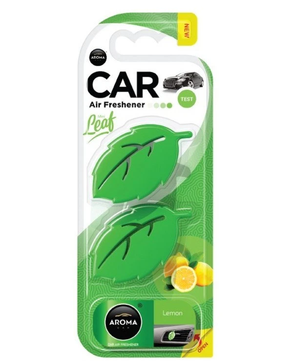 Aroma Car - Ароматизатор на дефлектор "Лимон" Leaf 3D Mini Lemon 