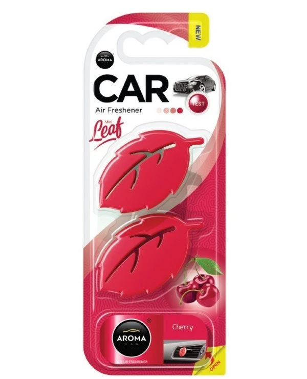 Aroma Car - Ароматизатор на дефлектор "Вишня" Leaf 3D Mini Cherry 