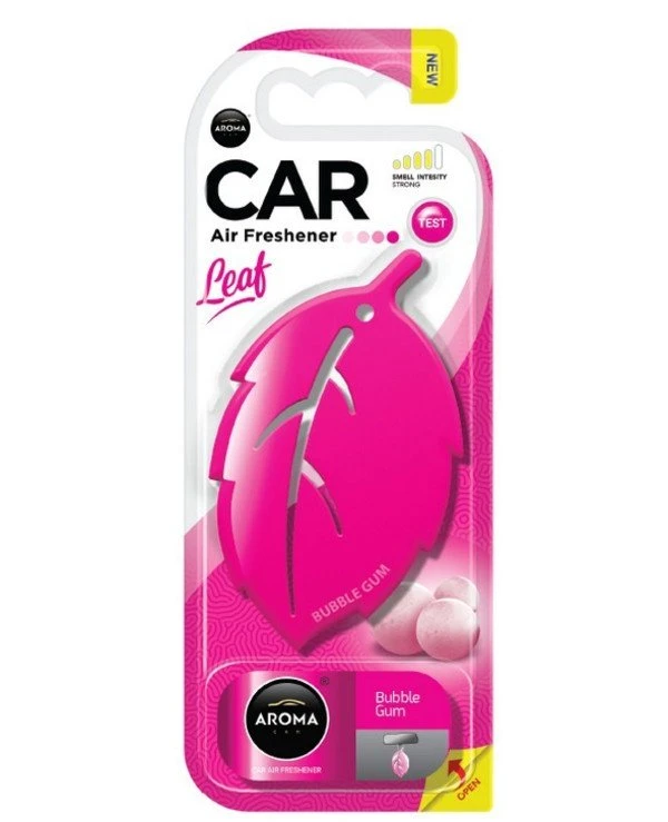 Aroma Car - Ароматизатор на зеркало "Жвачка" Leaf 3D Bubble Gum 