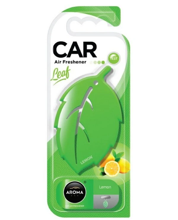 Aroma Car - Ароматизатор на зеркало "Лимон" Leaf 3D Lemon 