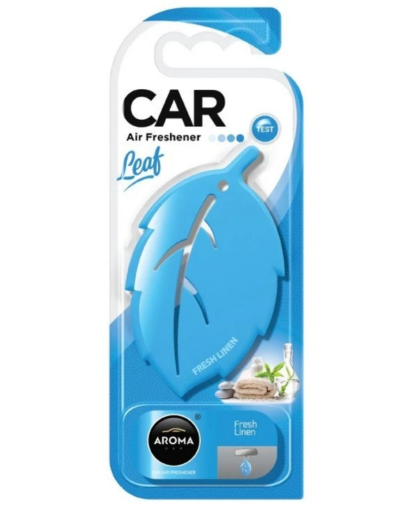 Aroma Car - Ароматизатор на зеркало "Свежесть" Leaf 3D Fresh Linen 