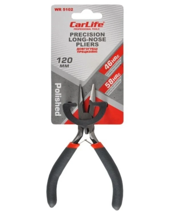CarLife - Prescription long nose pliers 120 mm polished  