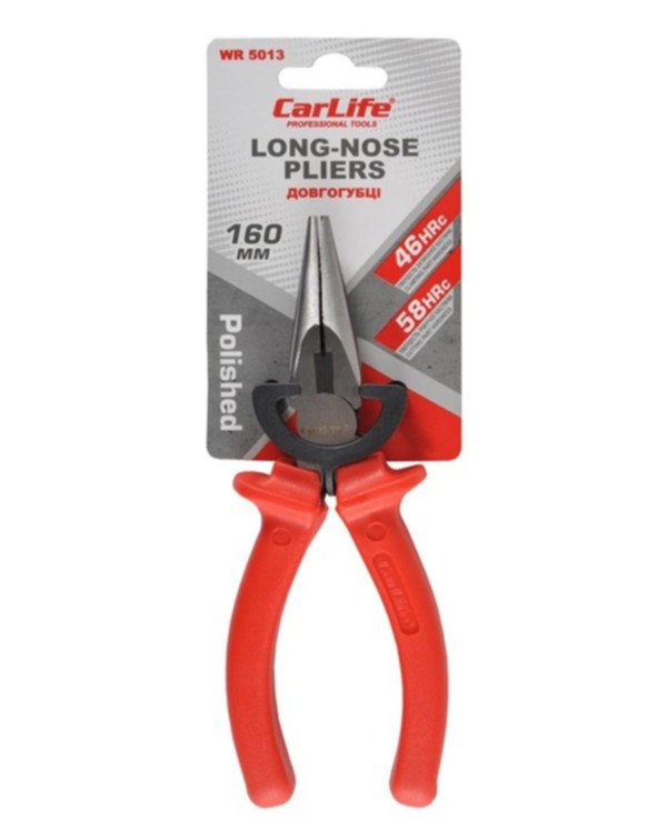 CarLife - Polished long-nose pliers 160 mm  