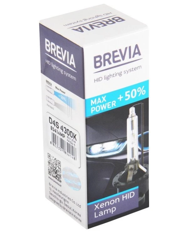 Brevia - Ксеноновая лампа Max Power D4S +50 4300K  