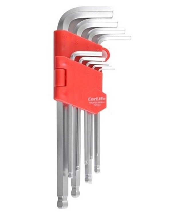 CarLife - Set of L-shaped keys, spherical hexagon middle  