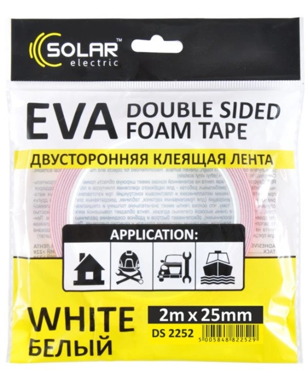 Solar Скотч двусторонний 2м x 25мм | SOLAR (DS2252)  фото 2, цена, купить