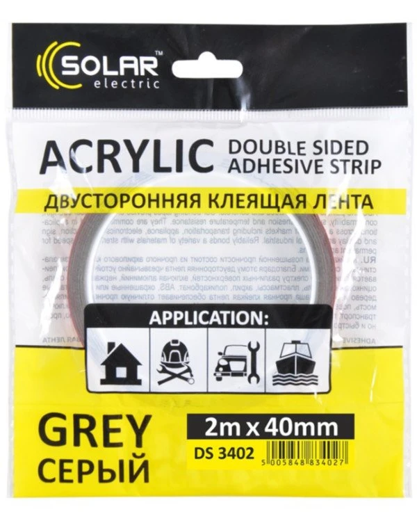 Solar Скотч двусторонний 2мx40мм | SOLAR (DS3402) фото 2, цена, купить