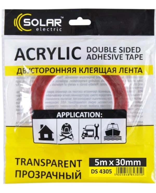 Solar Скотч двусторонний 5мx30мм | SOLAR (DS4305) фото 2, цена, купить