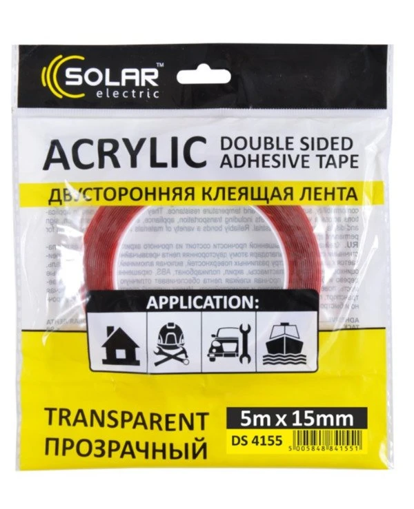Solar Скотч двусторонний 5мx15мм | SOLAR (DS4155) фото, цена, купить