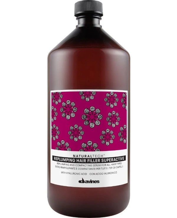 Davines - Уплотняющий суперактивный филлер для эластичности волос Natural Tech Replumping Hair Filler Superactive 1000 мл