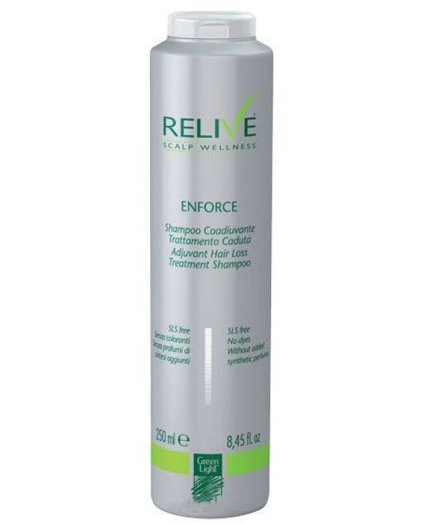 Green Light - Шампунь активний проти випадіння волосся Relive Enforce Adjuvant Hair Loss Treatment Shampoo 250 мл