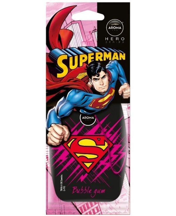 Aroma Car - Ароматизатор "Жвачка" Hero Superman Bubble Gum 