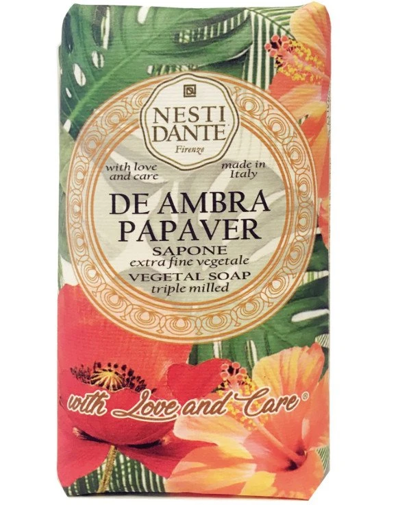 Nesti Dante - Мило Амбра і Червоний мак With Love and Care De Ambra Papaver Soap 250 г