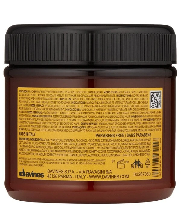 Davines Питательная маска для реструктуризации поврежденных волос | Natural Tech Nourishing HBP Hair Building Pak Скидка, акция, купить. - Интернет магазин AZUM