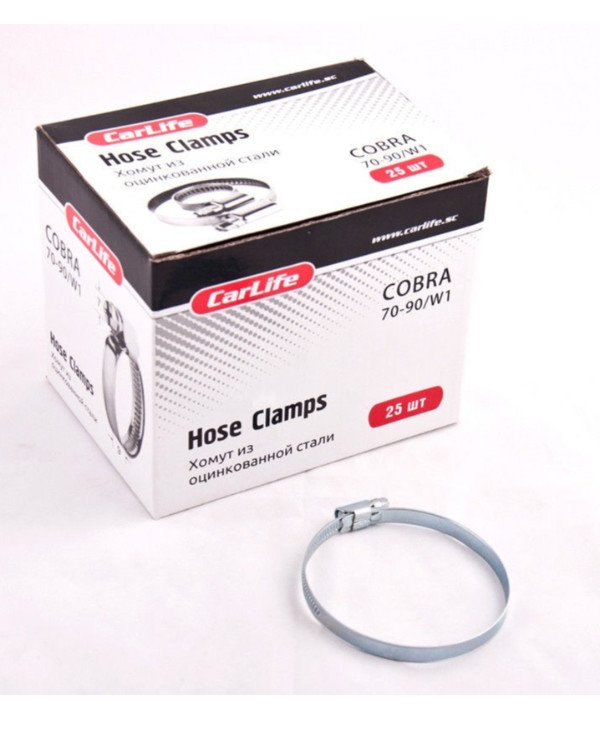 CarLife - Galvanized clamp 70-90 mm  