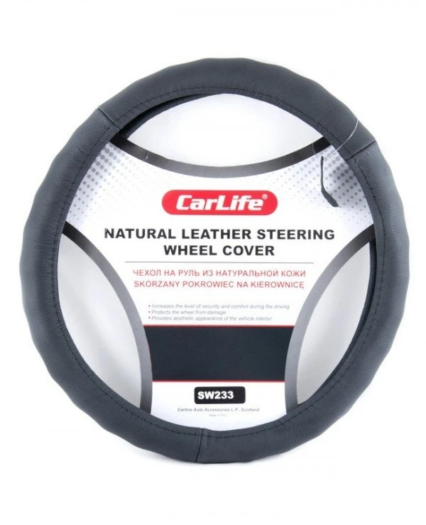 CarLife - Чехол на руль SW233L  Черный, 39-41см (L)