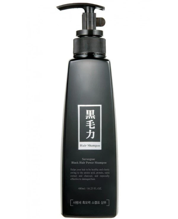 Sarangsae Anthocyanin - Черный шампунь для волос Black Hair Power Shampoo 480 мл