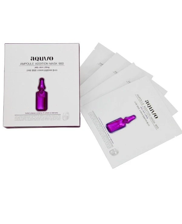 Aquvo Маска для лица лифтинг | Ampoule Addition Mask 900 Jelly Skin Lifting фото 2, цена, купить