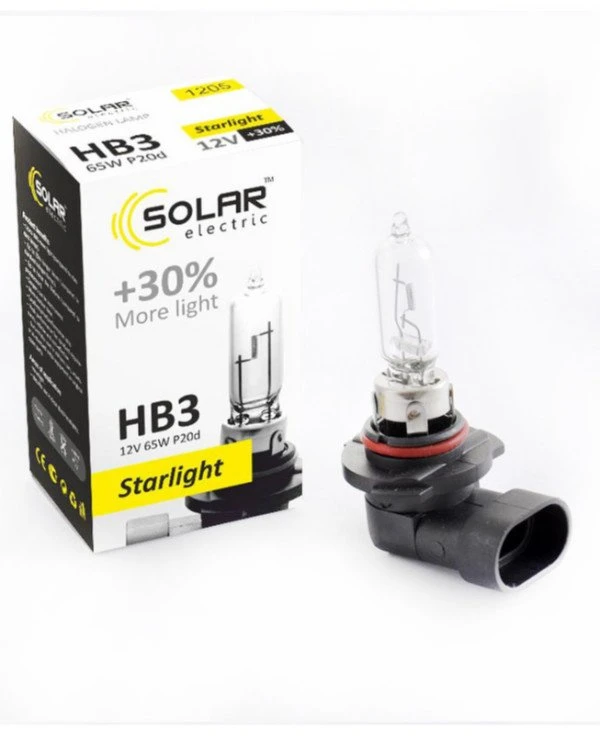 Solar - Галогенная лампа HB3 +30% 12V  