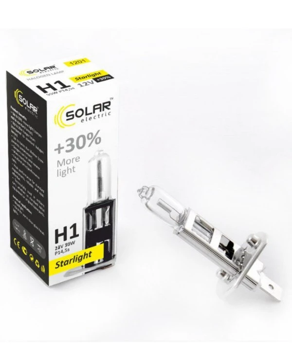 Solar - Галогенная лампа H1 +30% 12V  