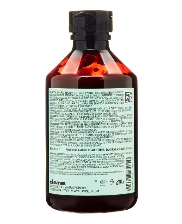 Davines Детоксирующий шампунь-скраб | Davines Natural Tech Detoxifying Scrub Shampoo-back