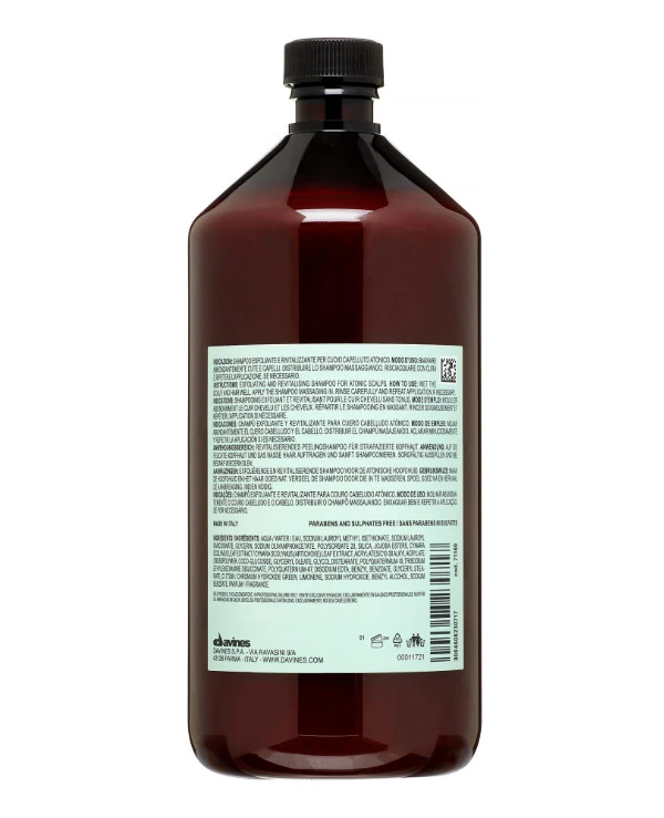 Davines Детоксирующий шампунь-скраб | Davines Natural Tech Detoxifying Scrub Shampoo-1000-back