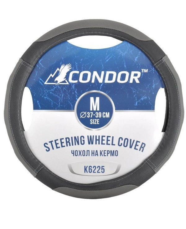 Condor - Чехол на руль K6225  37-39см (M), Черный
