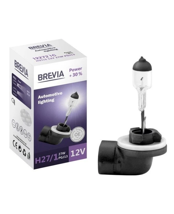 Brevia - Halogen lamp Power +30% H27/1 12V 27W PG13 CP  