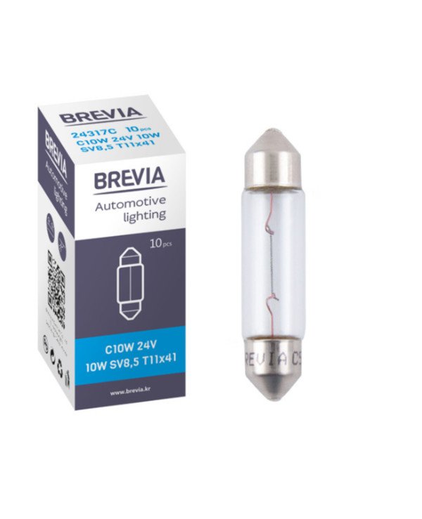 Brevia - Incandescent lamp C10W 24V 10W SV8.5 T11x41 CP  