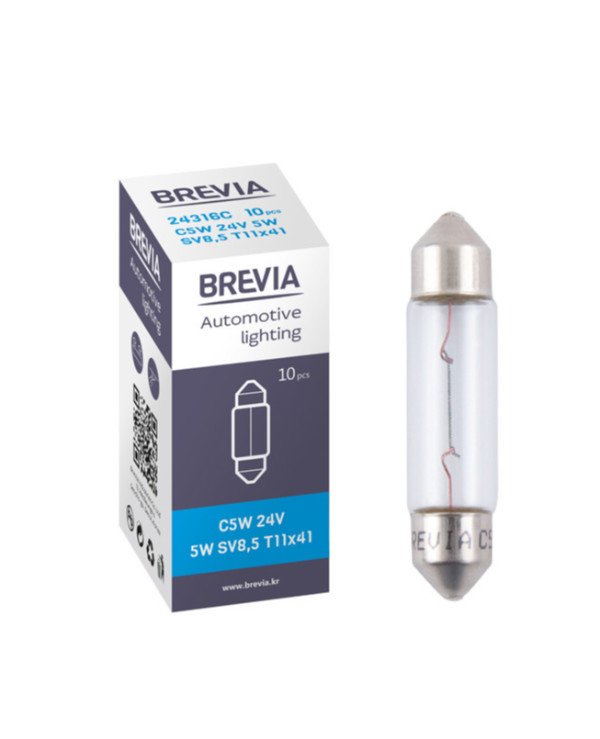 Brevia - Incandescent lamp C5W 24V 5W SV8.5 T11x41  